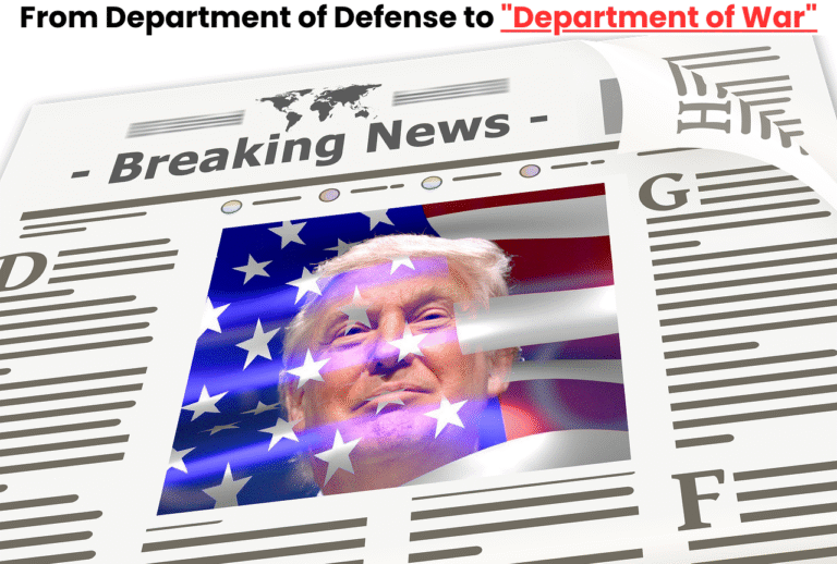 Donald Tump - From Department of Defense to Department of War